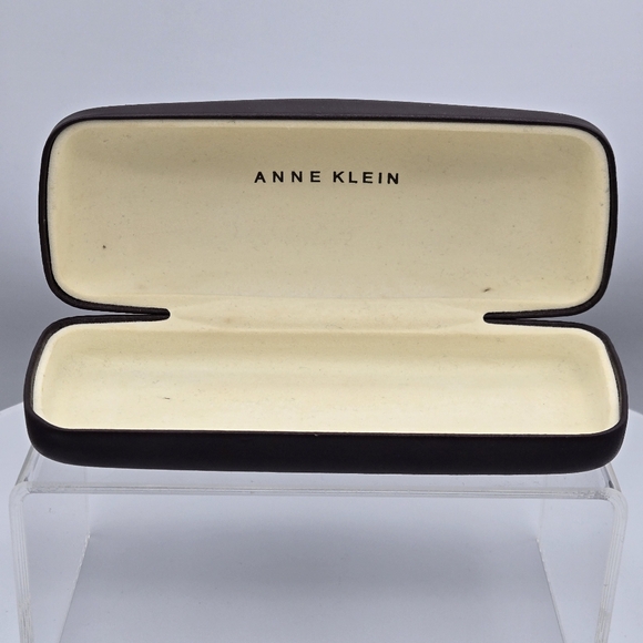 Anne Klein Glasses Clamshell Case in Brown - Picture 6 of 9